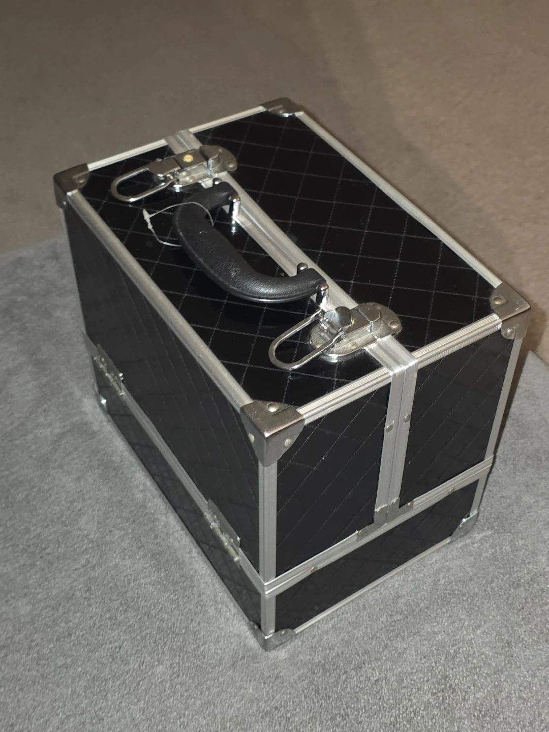 Caboodles Black Quilted Train Case