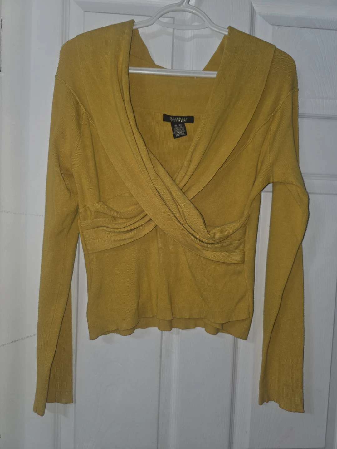 Adrianna Papell Mustard Yellow Sweater, Size S