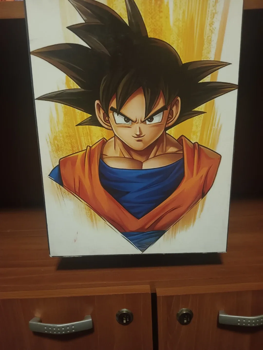 Goku Painting Made by Scratch