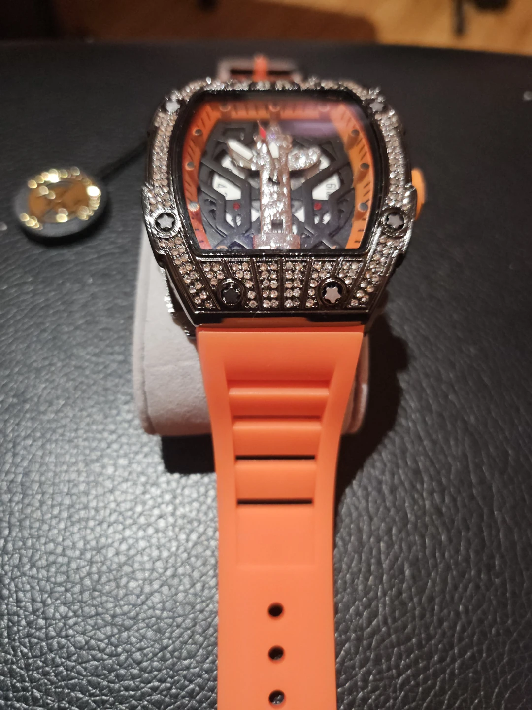 Quality Watches Orange Wristwatch