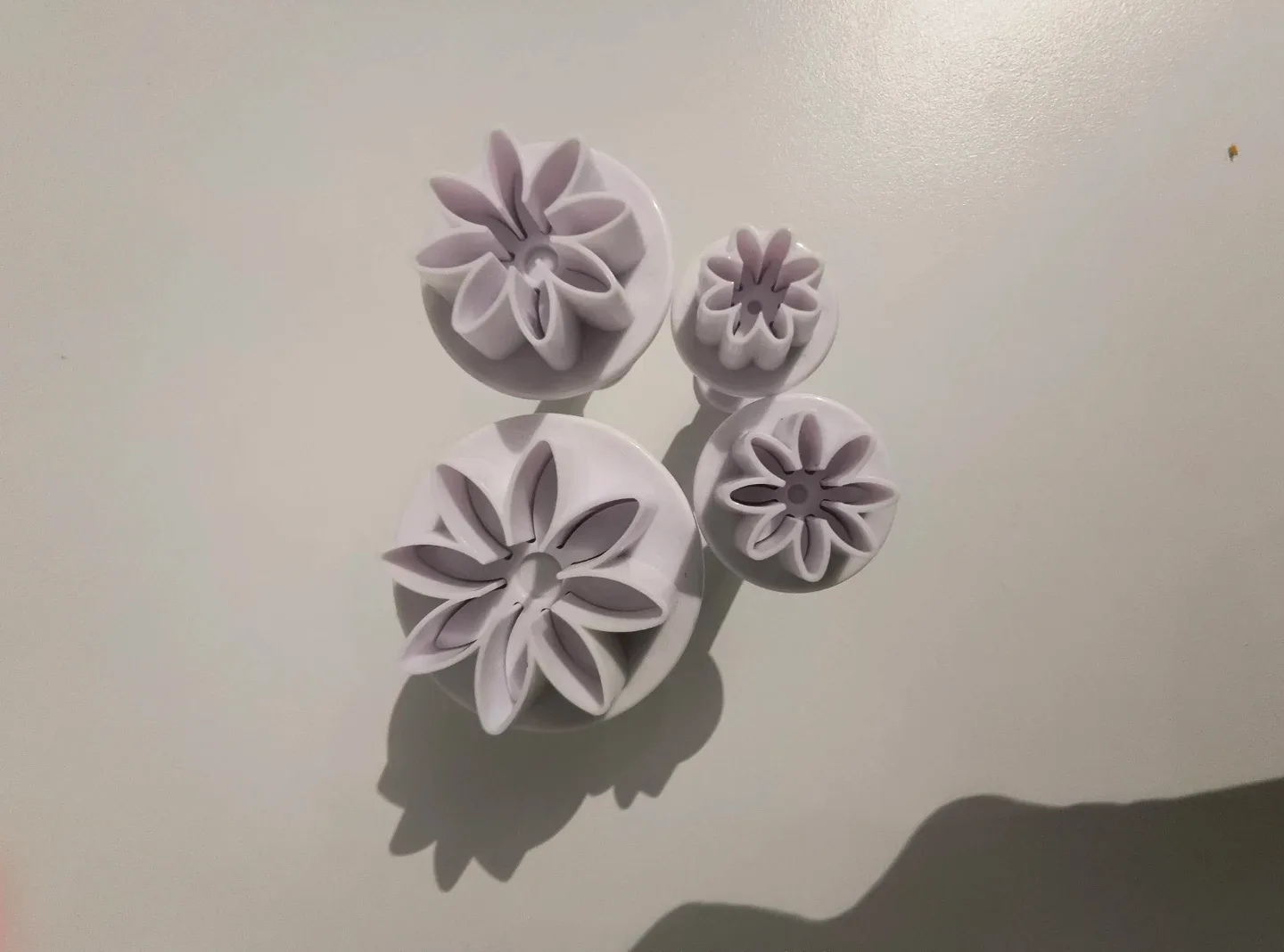 Flower Fondant Plunger Cutters (4pc)