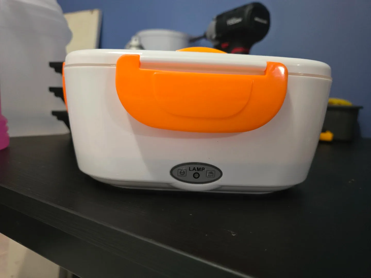Electric Lunch Box - White & Orange