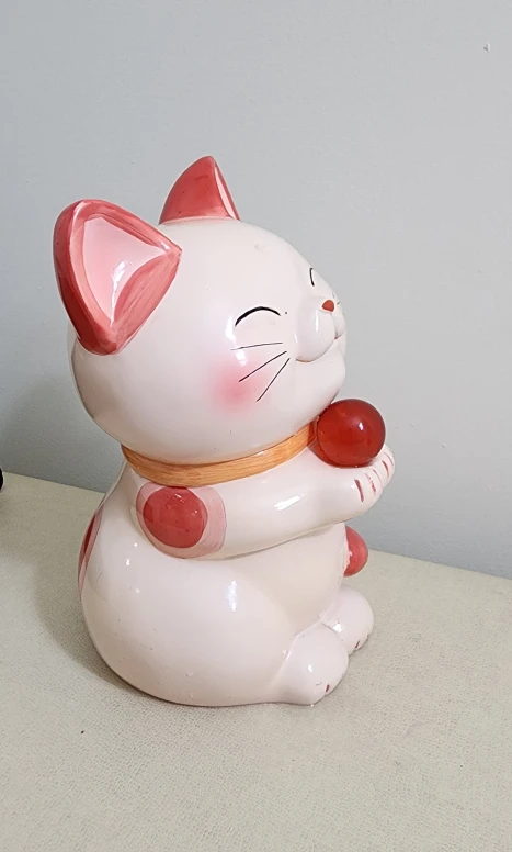 Maneki Neko Lucky Cat Coin Bank #Cleanout