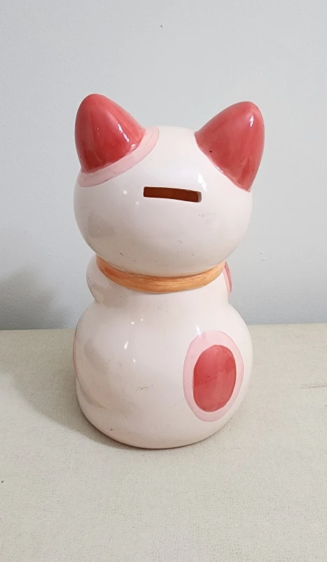 Maneki Neko Lucky Cat Coin Bank #Cleanout - photo 3