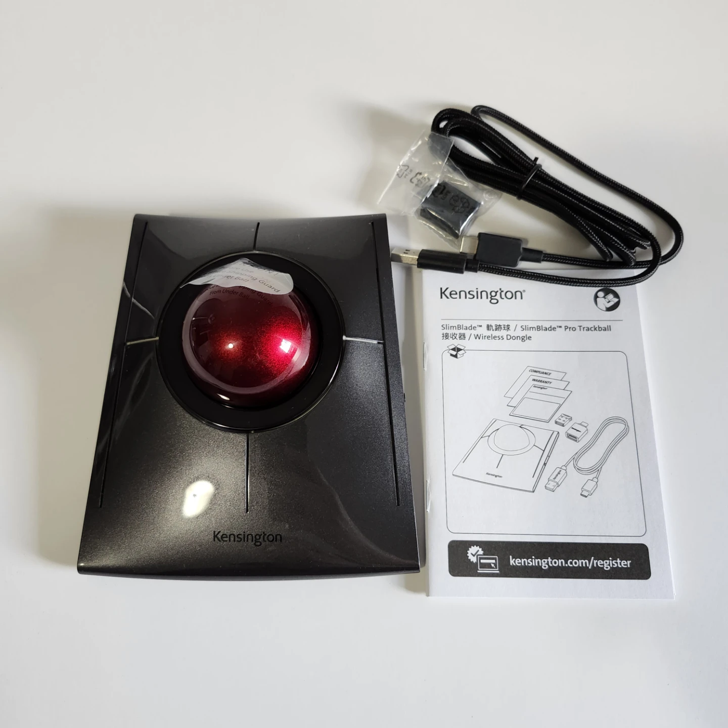 Kensington Slimblade Pro Wireless Trackball Bluetooth 2.4GHz NEW