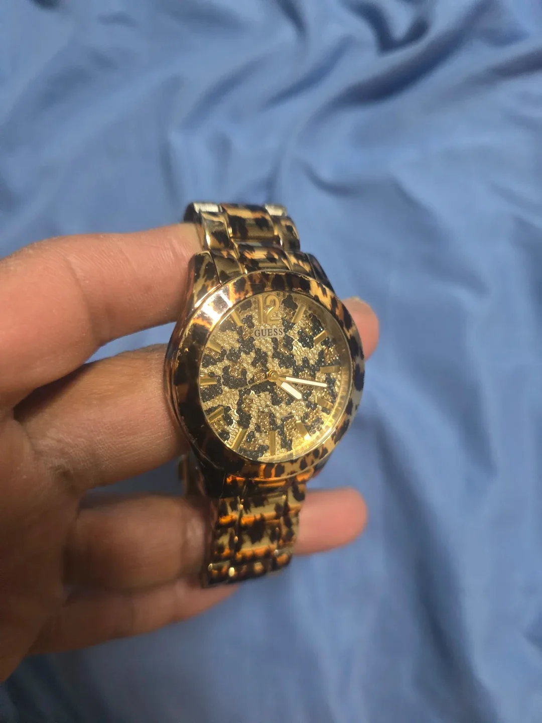 Guess Leopard Print Watch