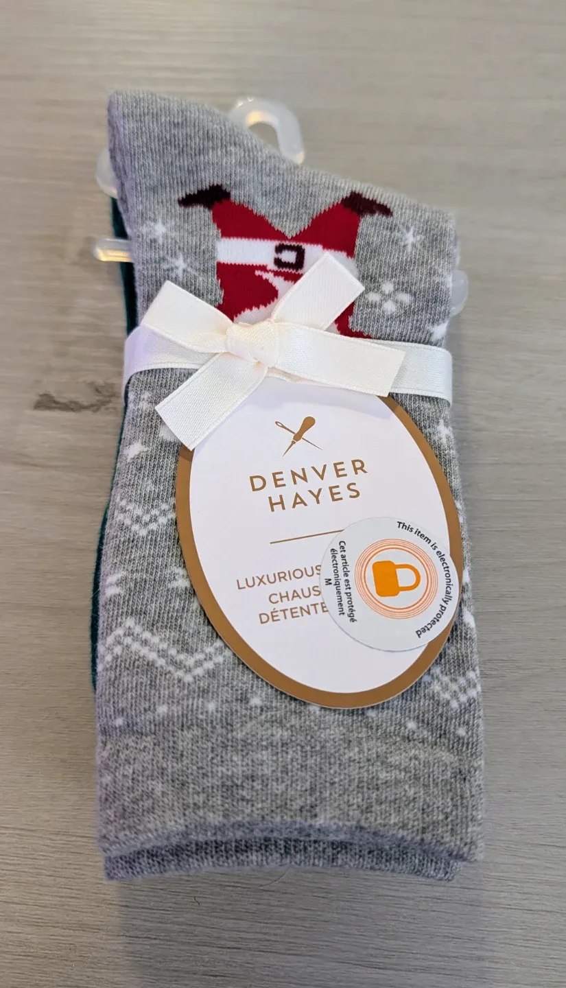 Brand New with Tags Christmas Socks (Two Pairs)