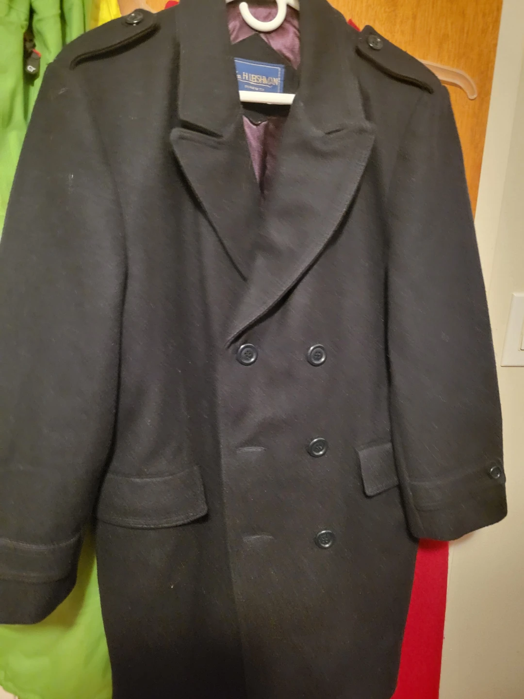 Wm. H. Leishman Black Wool Coat