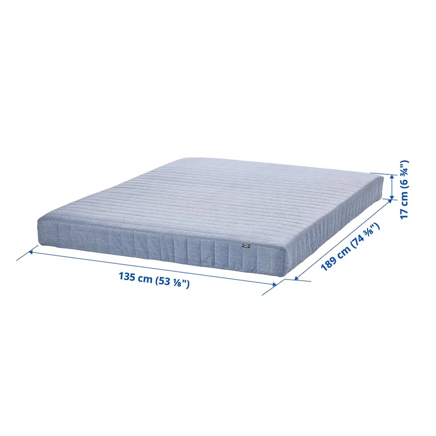 IKEA VADSÖ Full Spring Mattress - Light Blue image indicator(4)