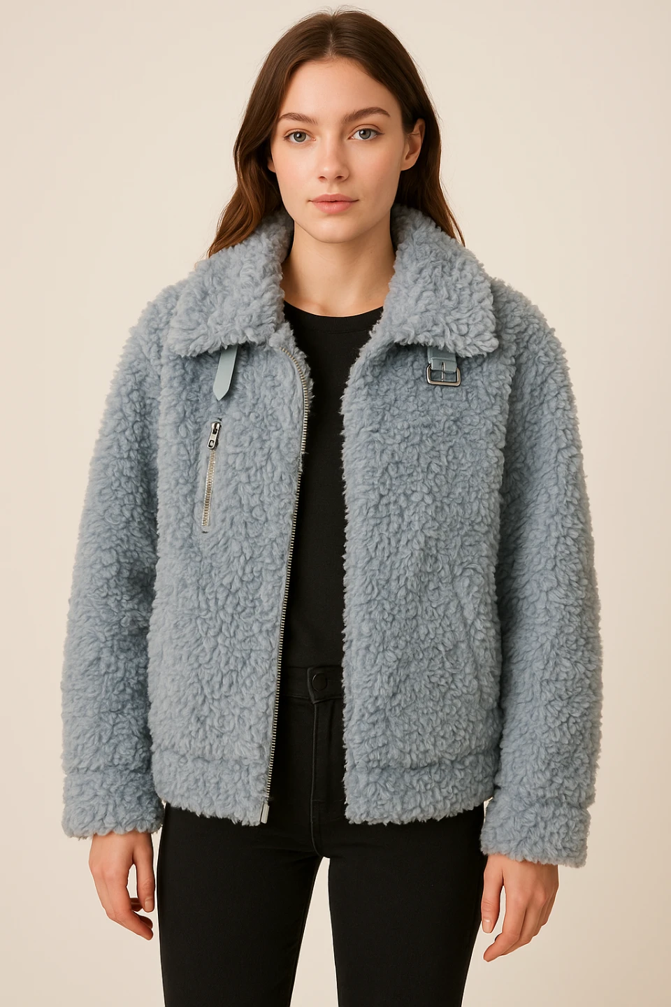 Mirra Masa Sherpa Jacket – Size L (Designer, Calga