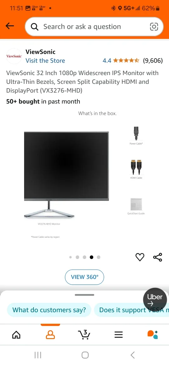 ViewSonic 32 Inch 1080p Widescreen IPS Monitor VX3276-MHD image indicator(2)