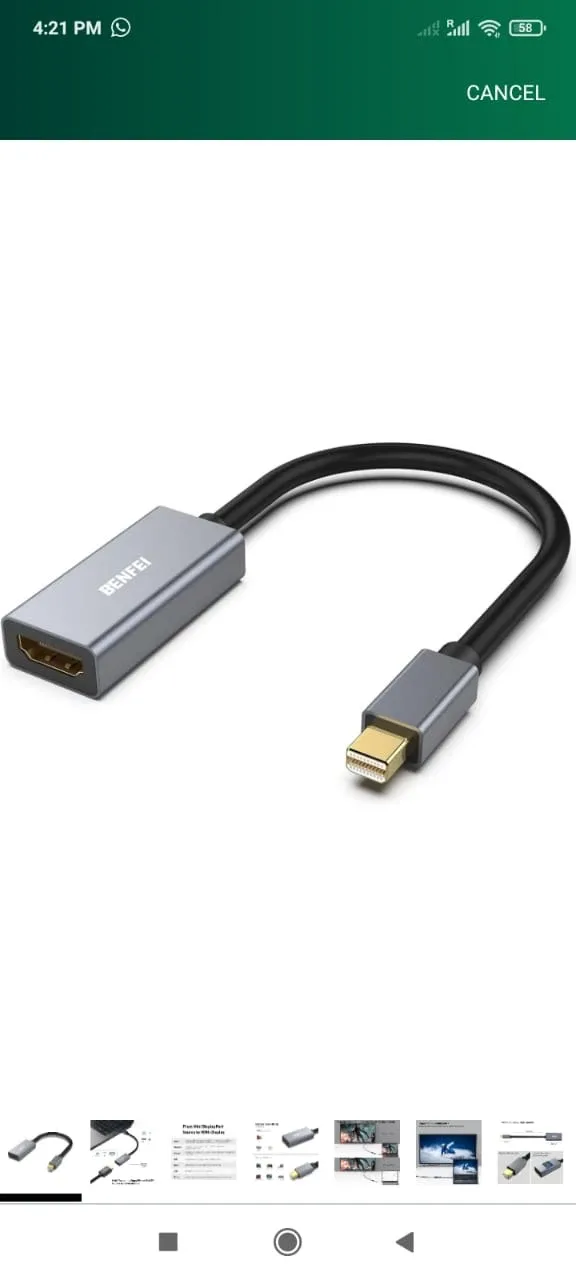 BENFEI Mini DisplayPort to HDMI Adapter