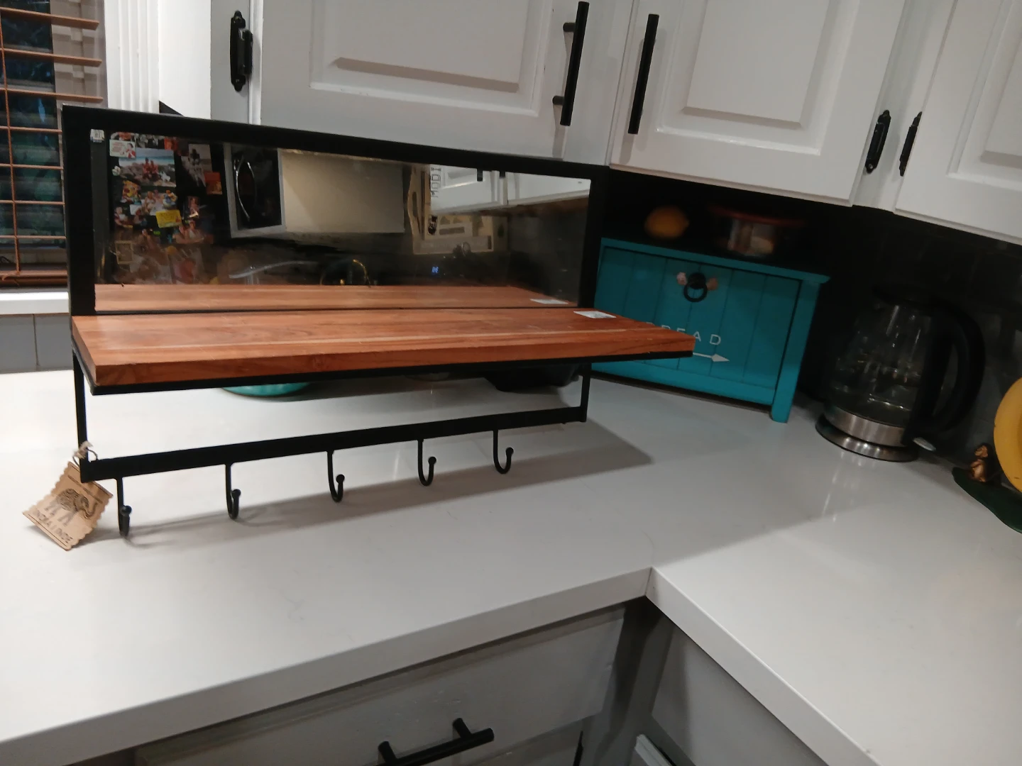 Homesense Mirror Shelf with Hooks - photo 4