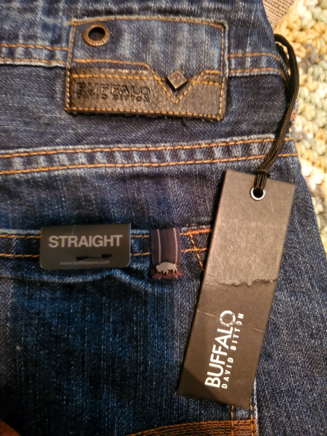 New Buffalo David Bitton Driven Straight Jeans 33x34 - photo 3