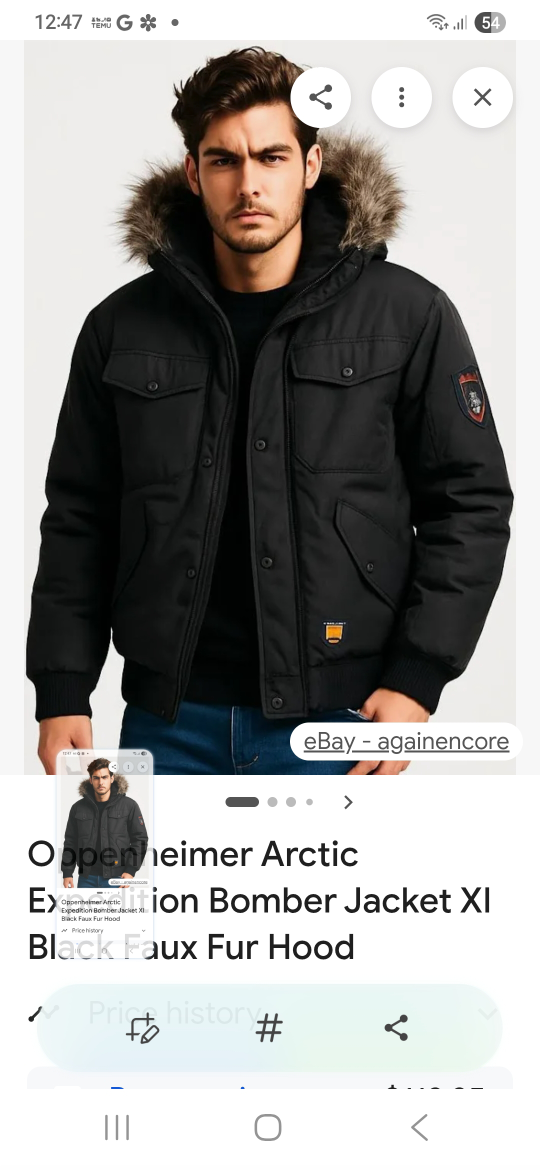 Oppenheimer Arctic Expedition Bomber Jacket - Medium - photo 5