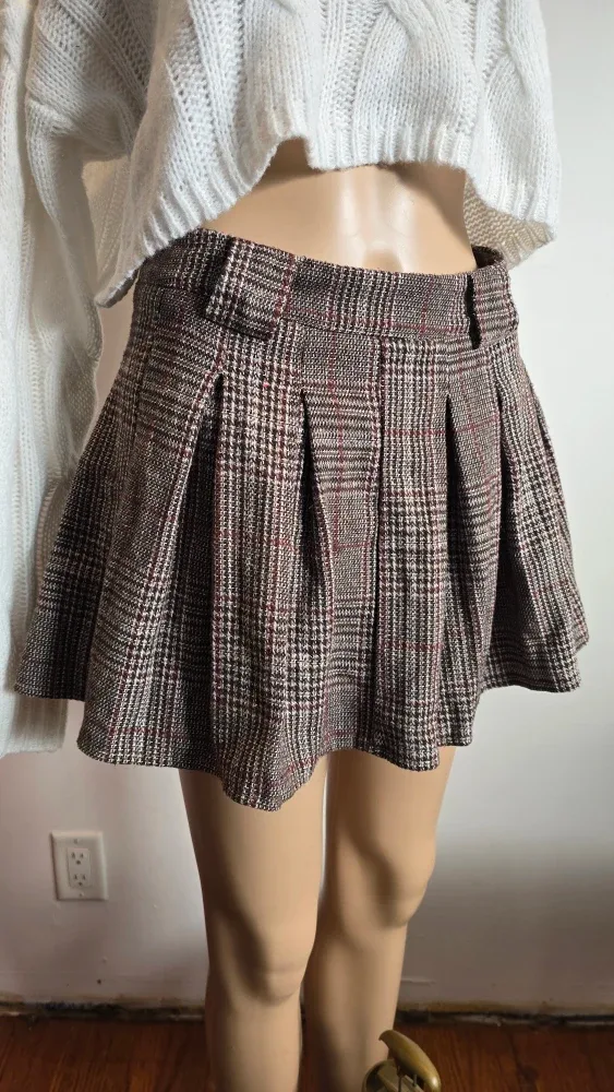 Plaid Mini Skirt #Cleanout