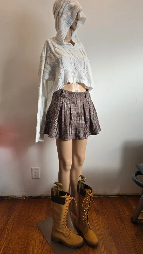 Plaid Mini Skirt #Cleanout image indicator(2)