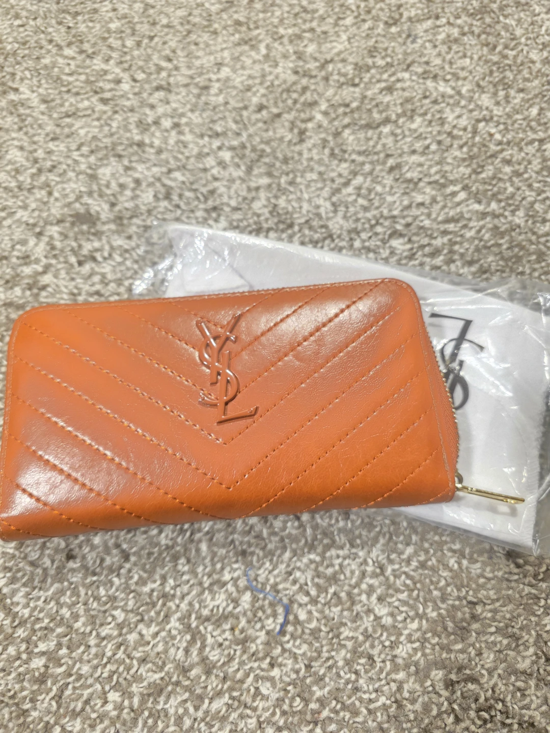 Fashion ysl brown wallet