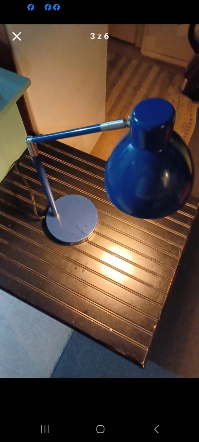 Touch Blue Desk Lamp