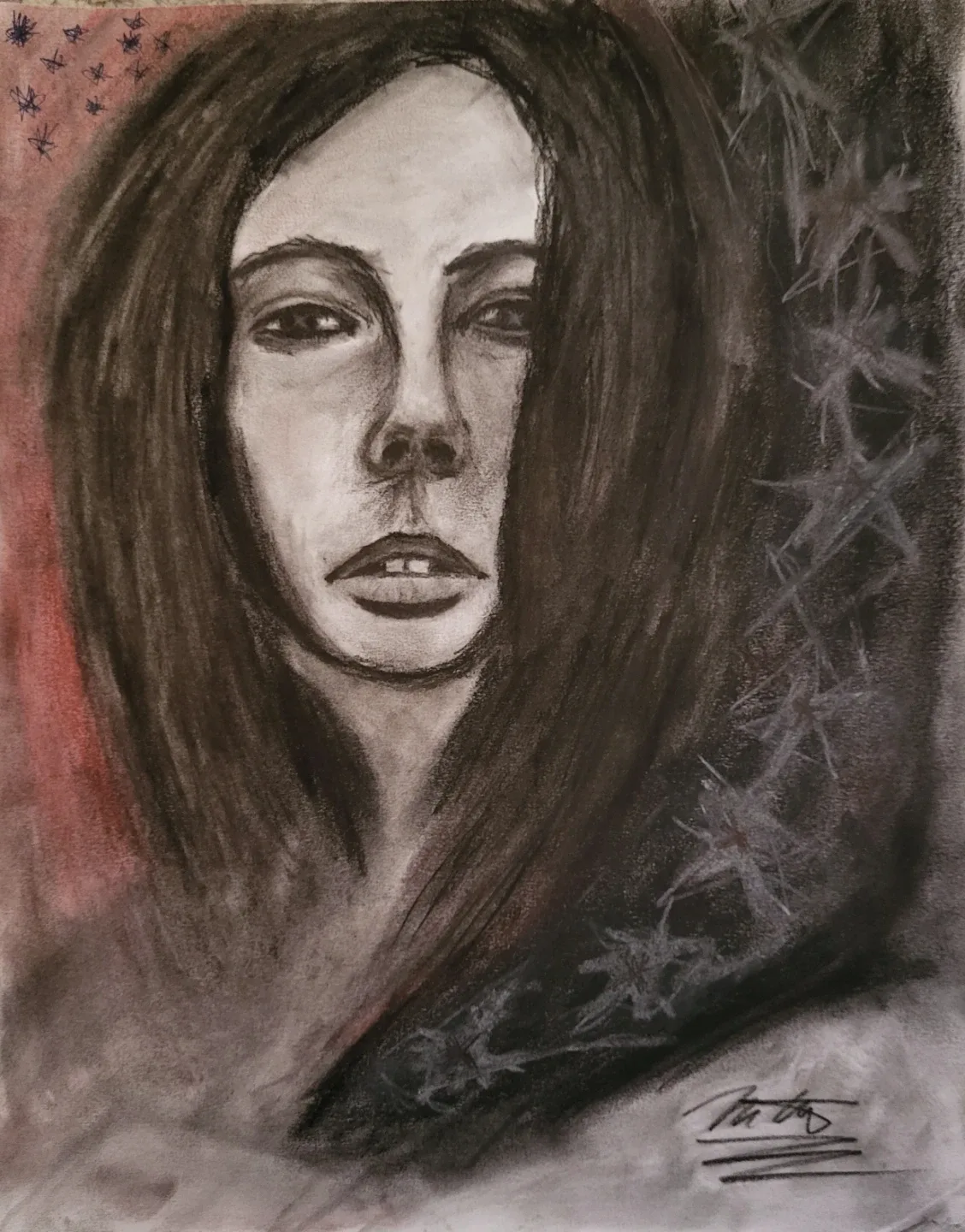 'Stars in her eyes' Art Portrait