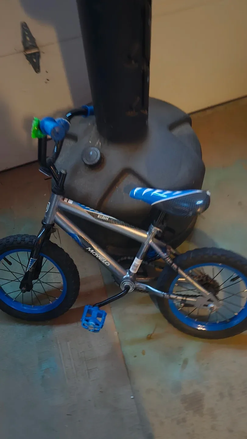 Movelo Rush Kids Bike - Blue & Silver