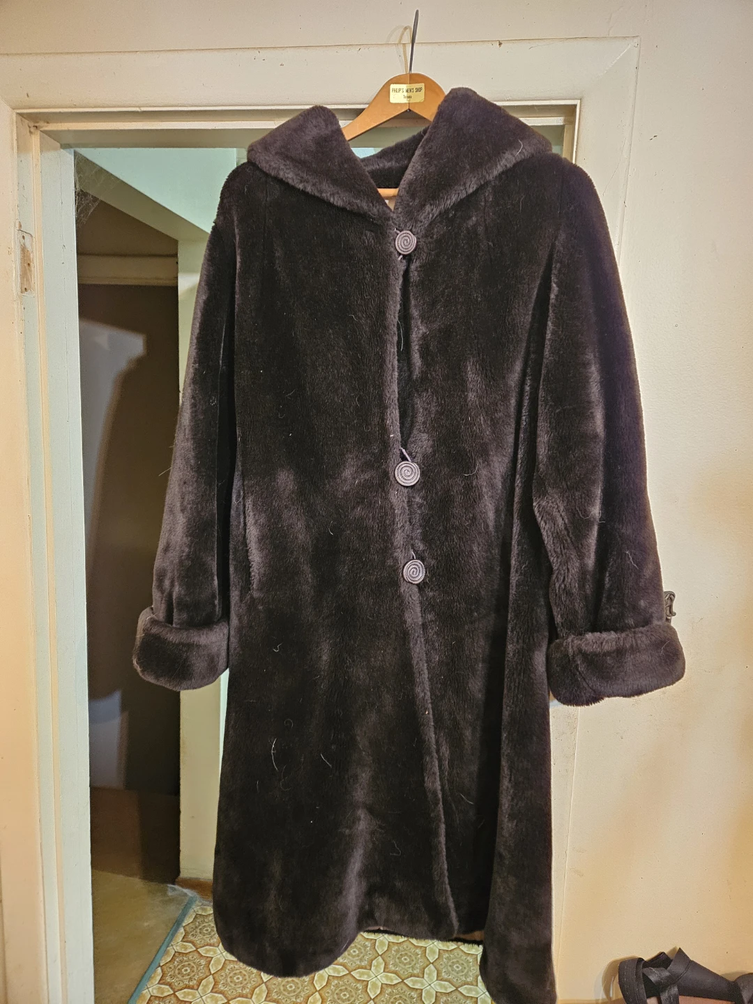 Borg Deep Pile Fabrics Coat