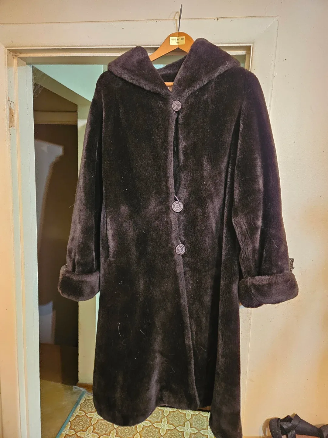 Borg Deep Pile Fabrics Coat