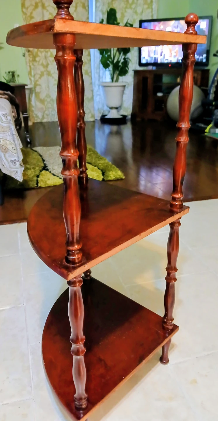 Wooden Corner Shelf - 3 Tier - photo 3