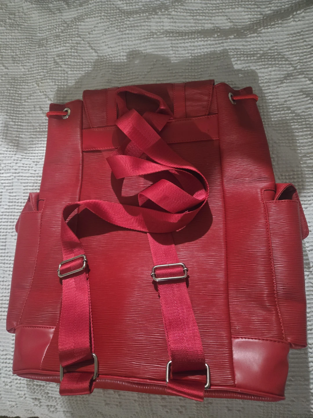 Supreme x Louis Vuitton Backpack & Slides - Red - photo 3