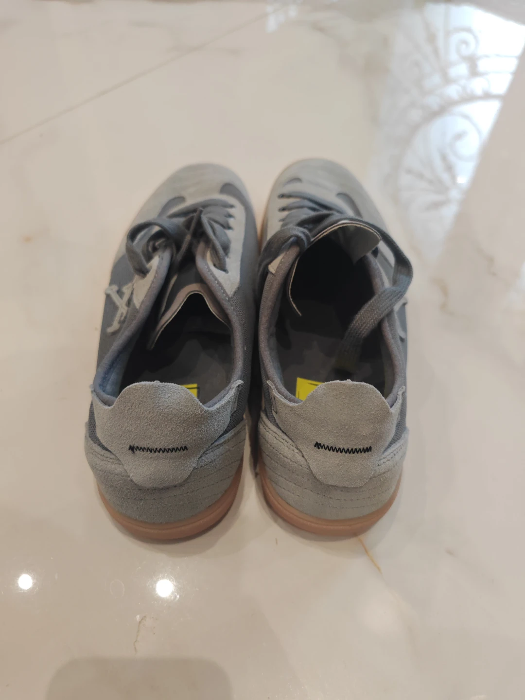 BNew Men’s Scalpers Grey Sneakers w/ Skull Logo Size 9.5 - photo 4