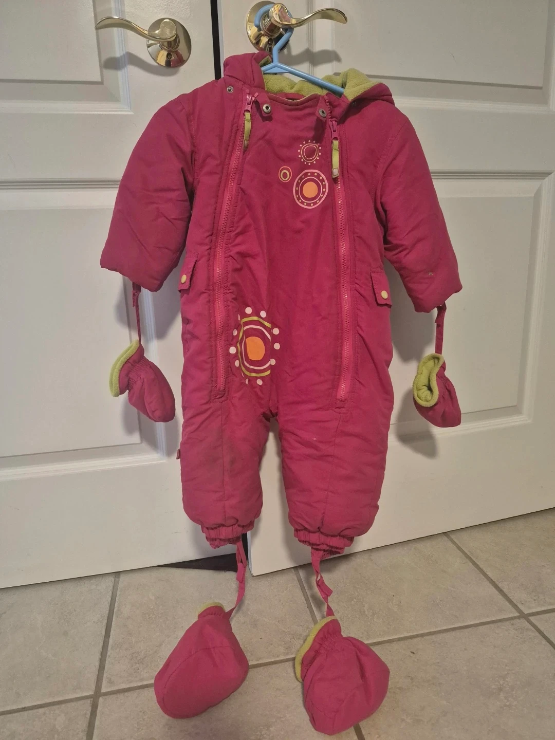 Kushies 18M Pink Snowsuit - photo 2