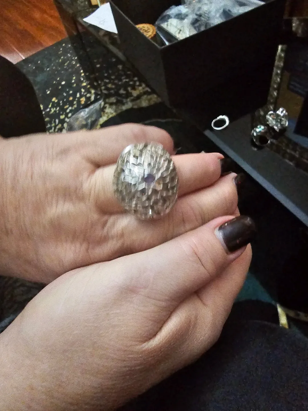 Statement Ring - Size 925 Silver