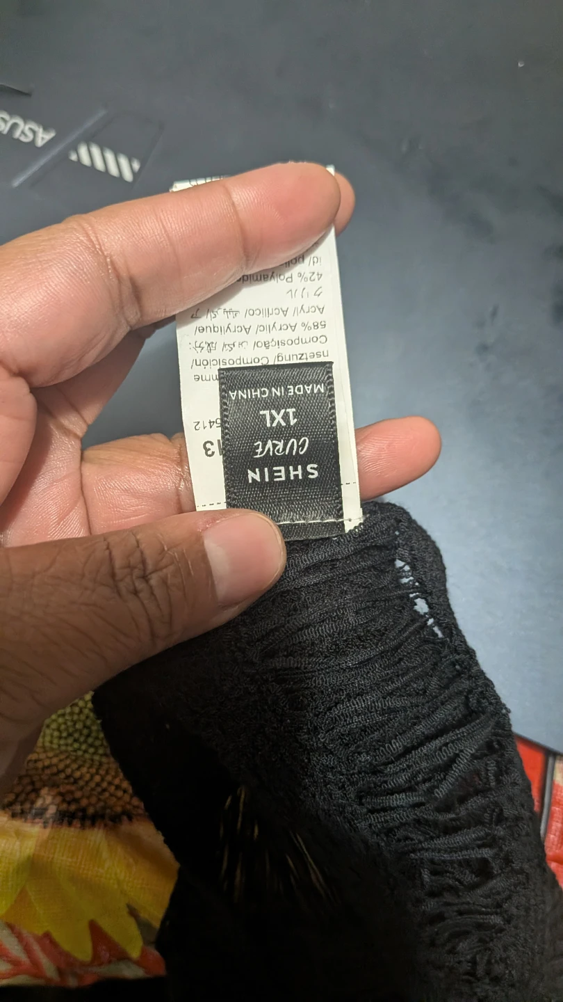 Shein Curve Black 1XL Sweater - photo 3