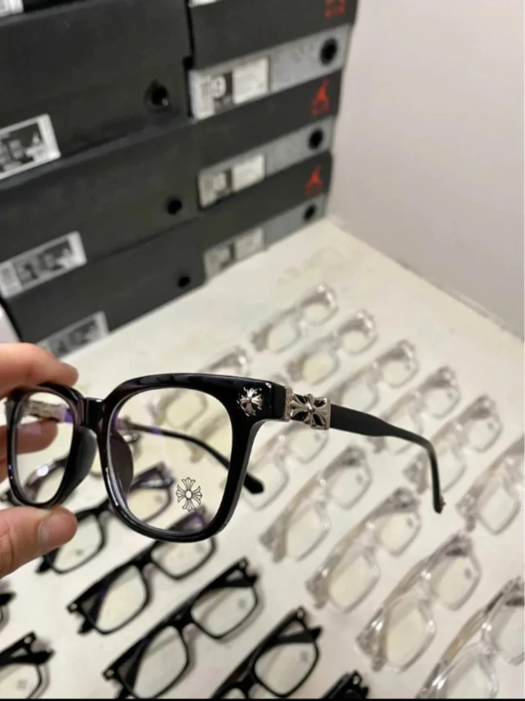 1/1 BlackChrome Hearts Eyeglasses image indicator(2)