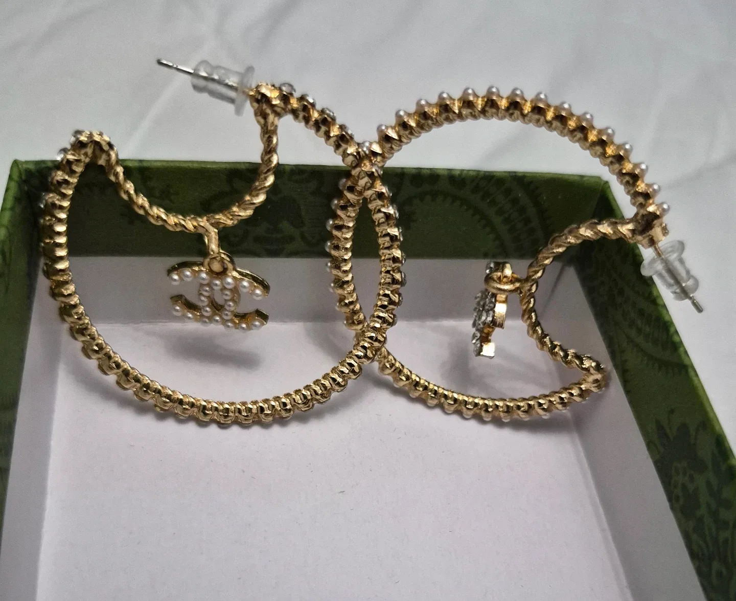 Chanel Gold Hoop Earrings