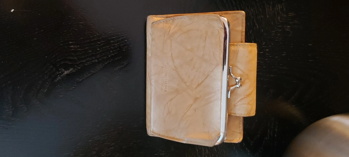 Corvetable Beige Leather Wallet
