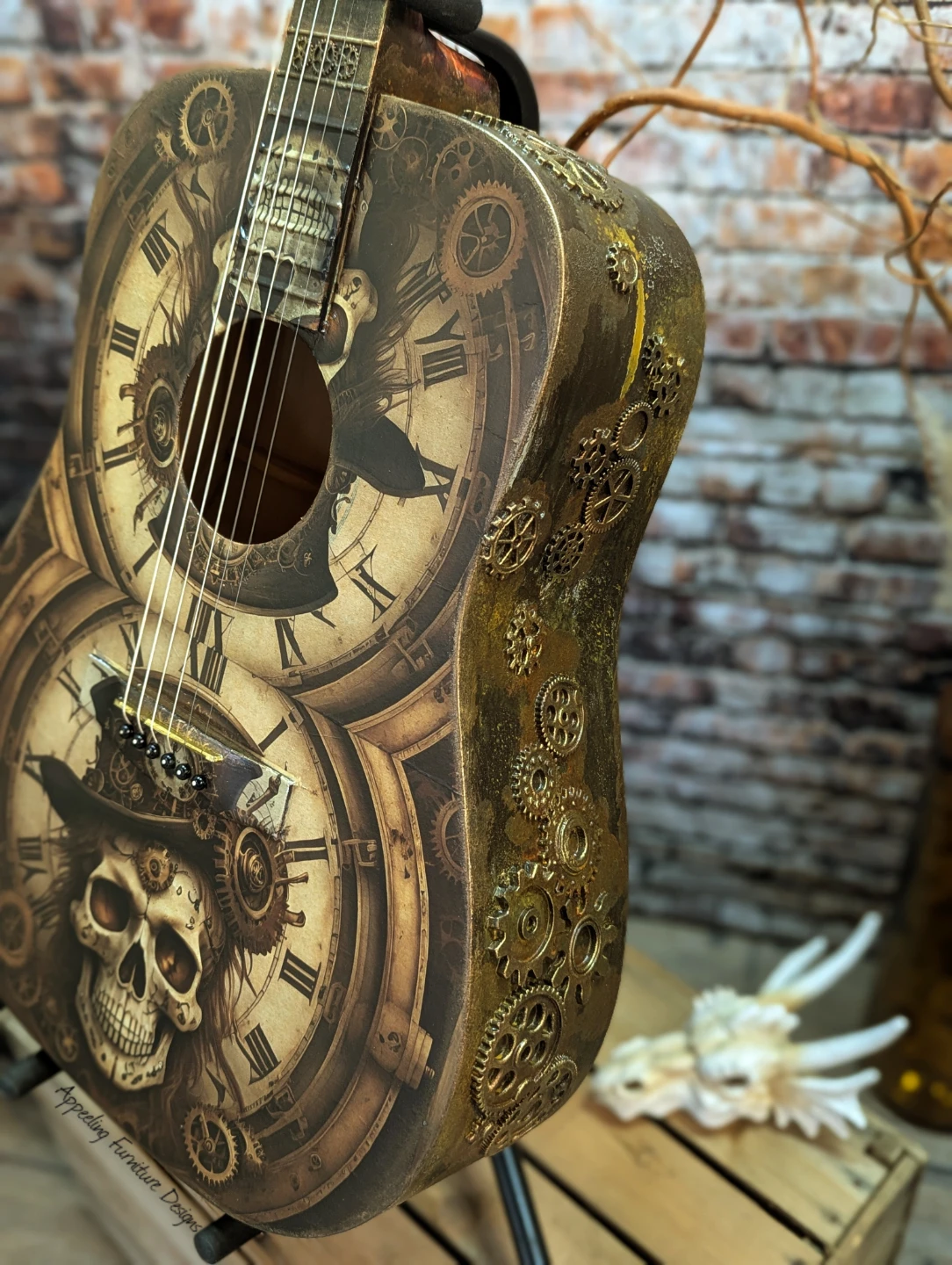 Guitar Turned Art Piece - photo 2