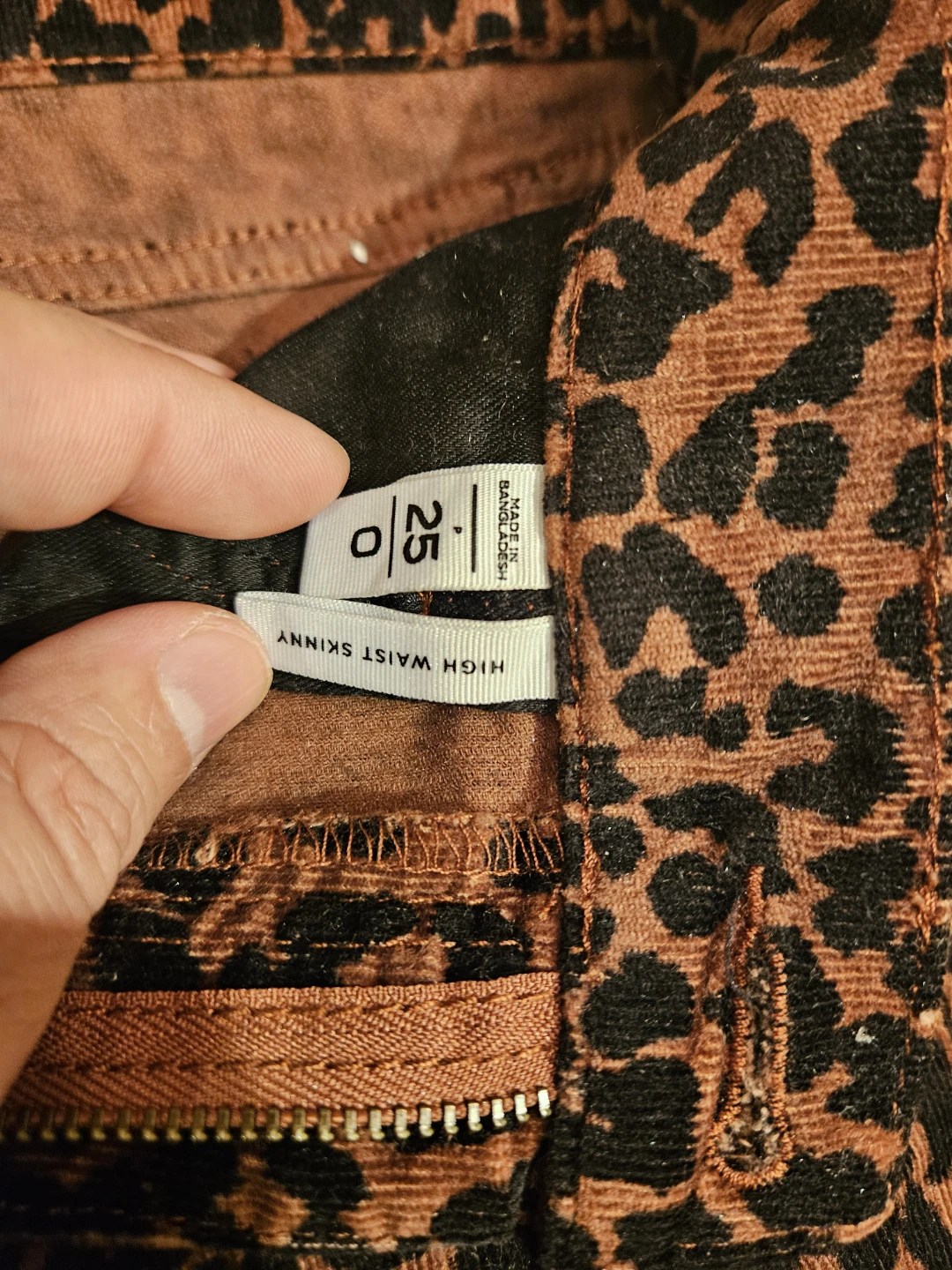 LOFT High Waist Skinny Leopard Print Jeans - Size 0/25 - photo 4