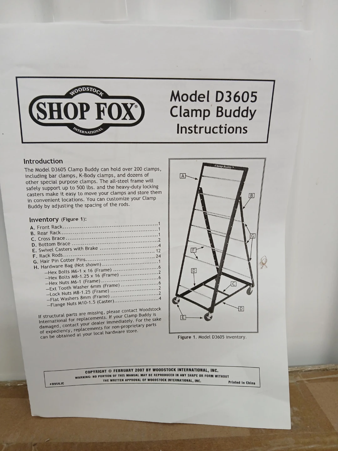 Woodstock Shop Fox D3605 Clamp Buddy - photo 3