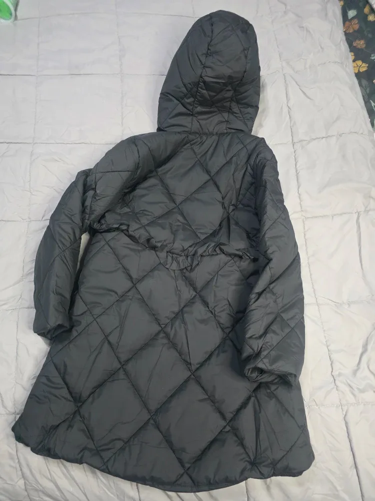 Haloumoning Girls Winter Coat, Black, Size 7-8Years image indicator(3)