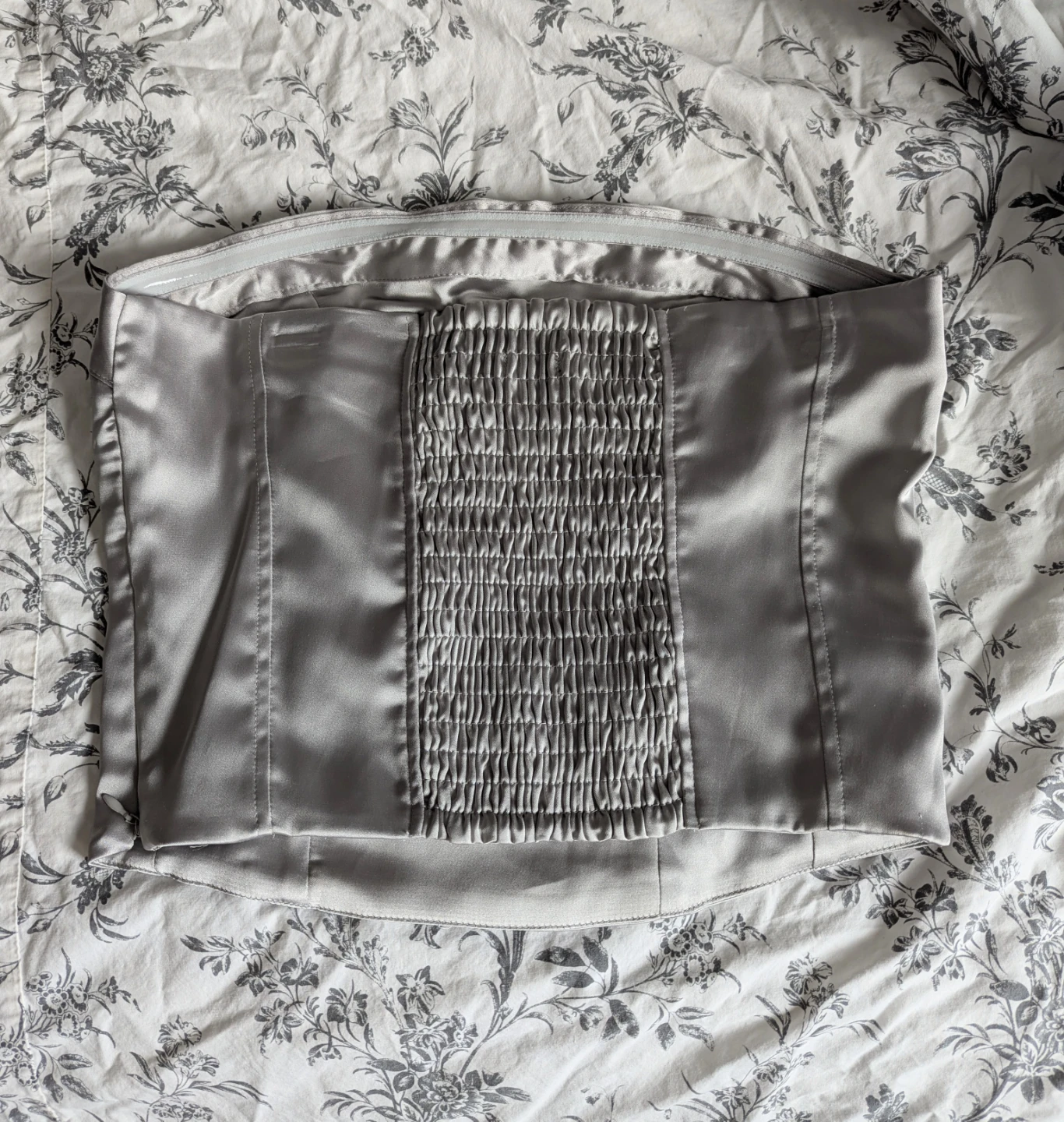 Wild Fable Silver Strapless Top - Size M - photo 2