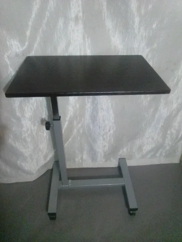 Adjustable Overbed Table - Dark Wood