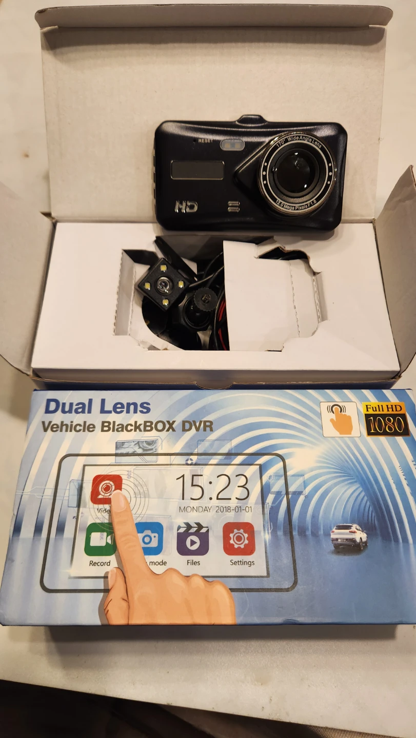 Dual Lens Vehicle BlackBOX DVR Full HD 1080