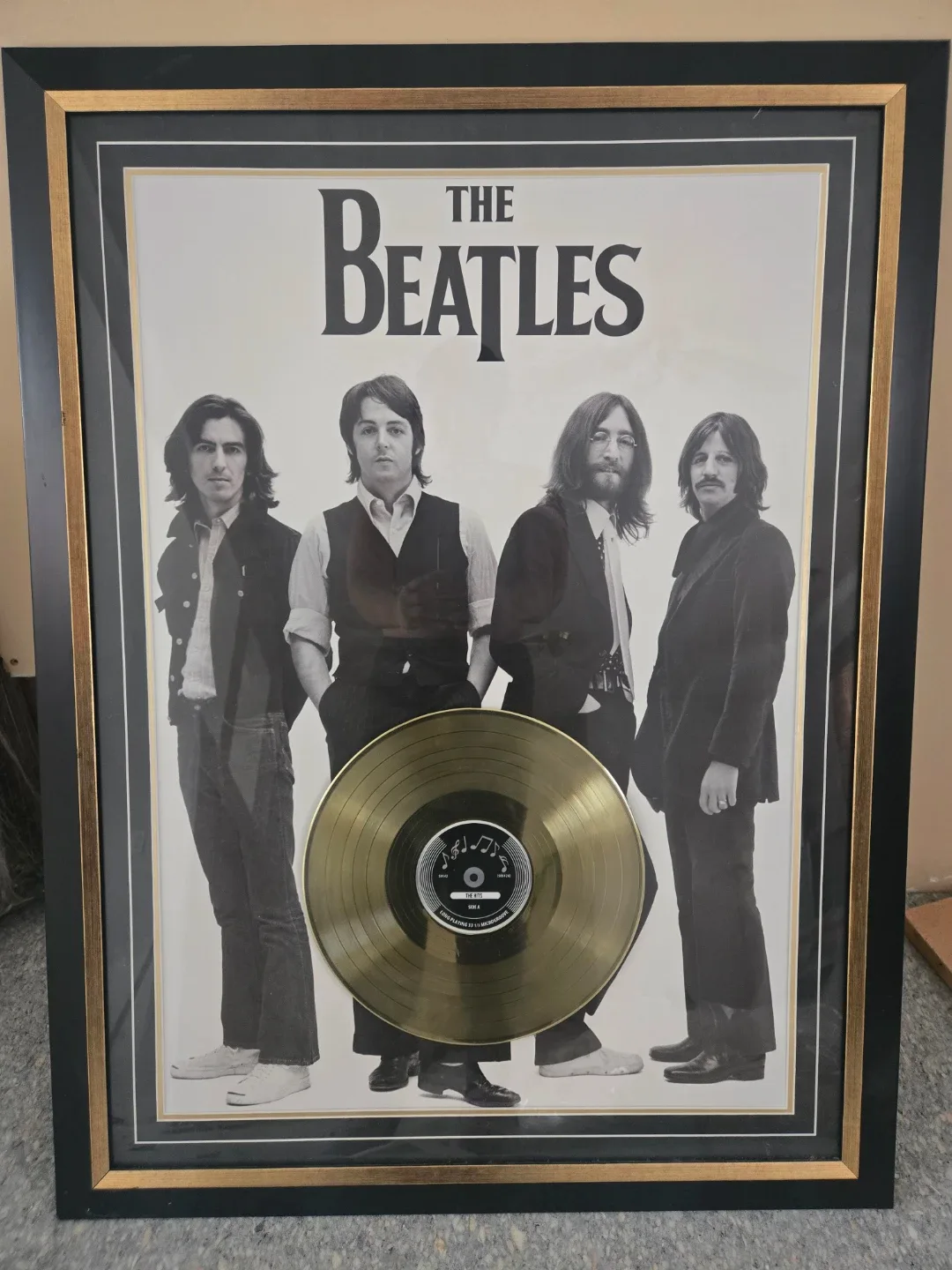 The Beatles Framed Gold Record