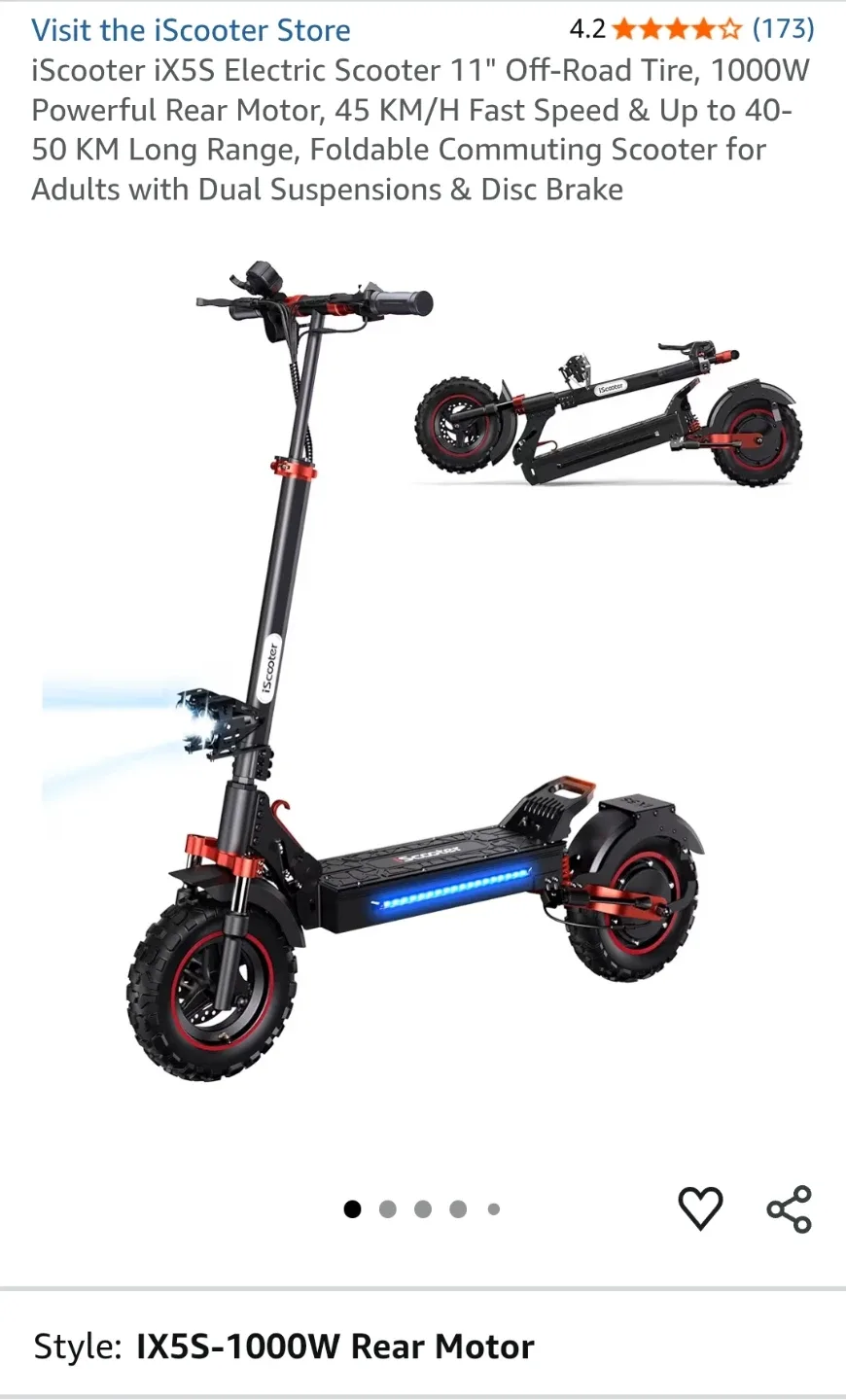 iScooter iX5S Electric Scooter