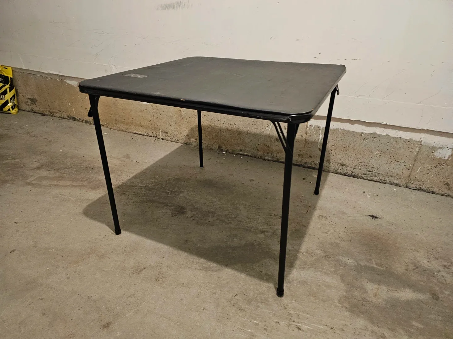 Folding Square Table - Black, 33" image indicator(4)