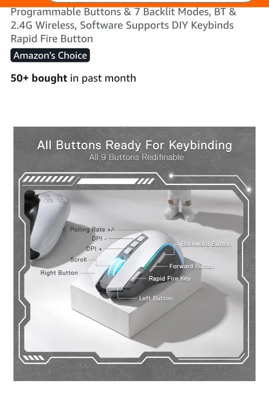 Redragon M612 PRO RGB Gaming Mouse - Like New! image indicator(4)