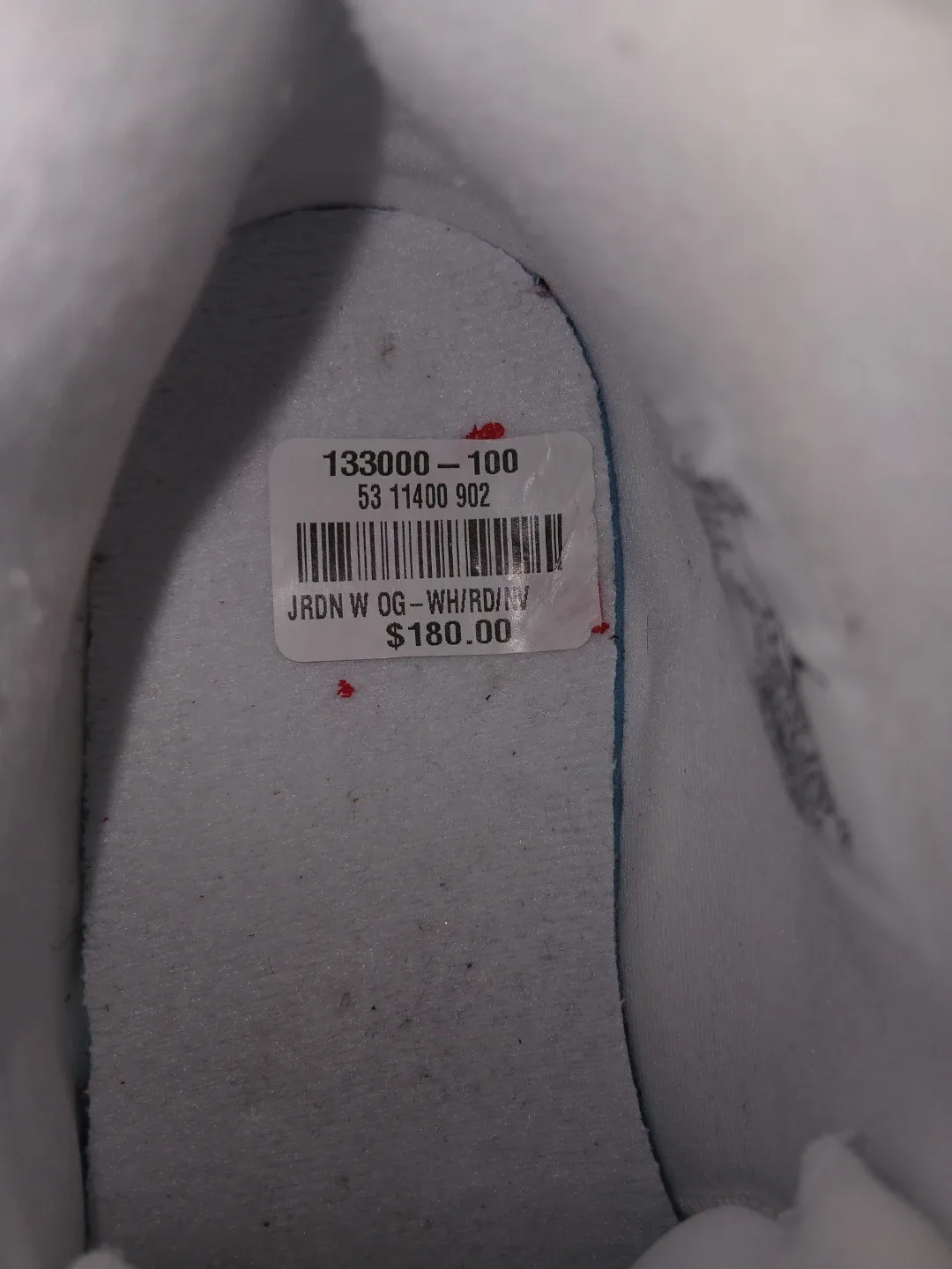 Jordan JRDN W OG White/Red/Navy Shoes image indicator(3)