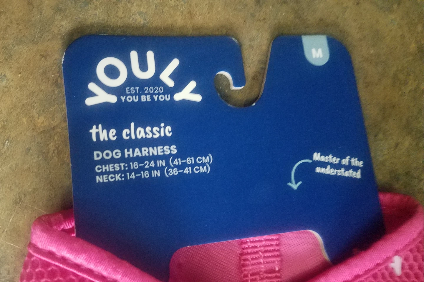 Pink YOULY The Classic Adjustable Dog Harness  Medium - photo 2