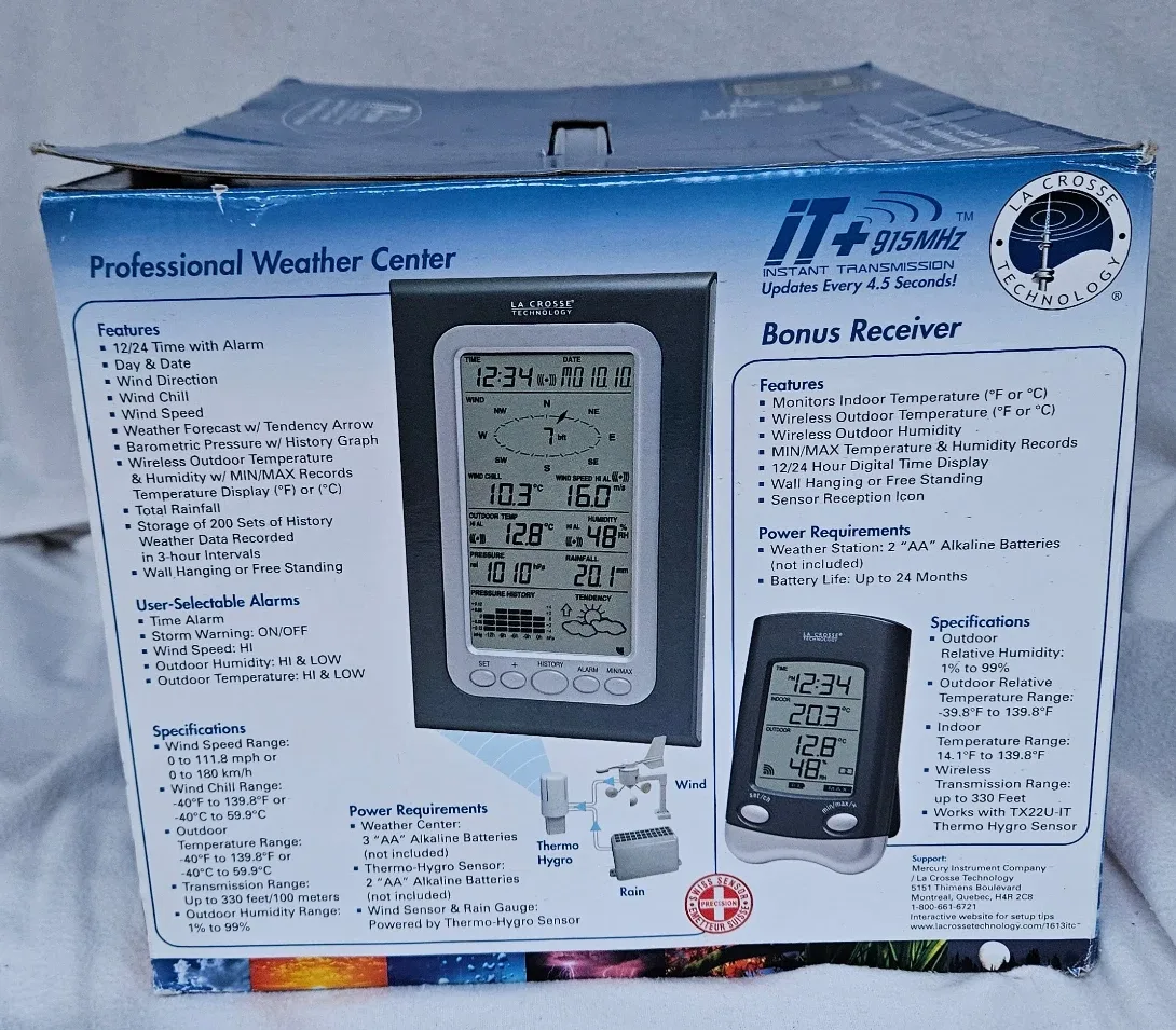 New Weather Channel Professional Wireless Weather Center Station image indicator(2)
